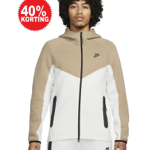 Nike Tech Fleece Jack Heren Bruin/Wit (FB7921-121)