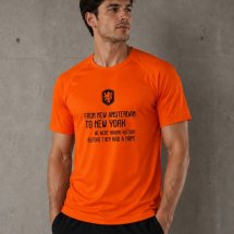 Oranje-supporters-t-shirt 'From new Amsterdam' (E-DES26)
